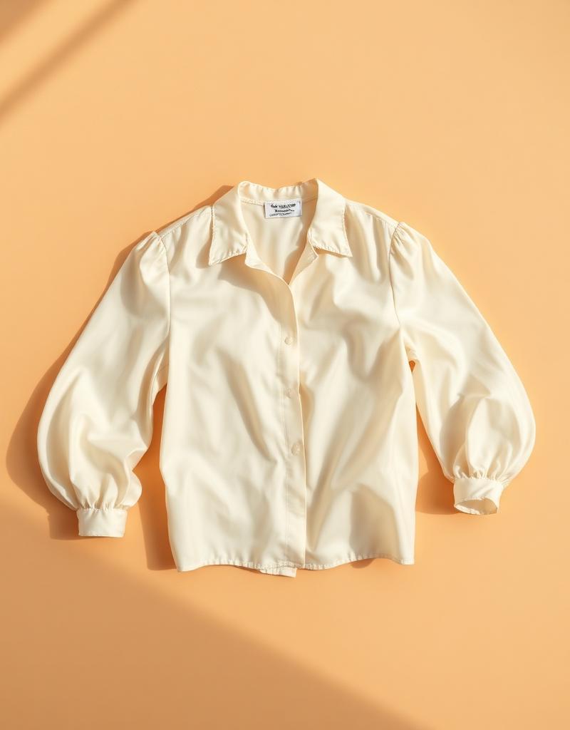 Cream Silk Blouse
