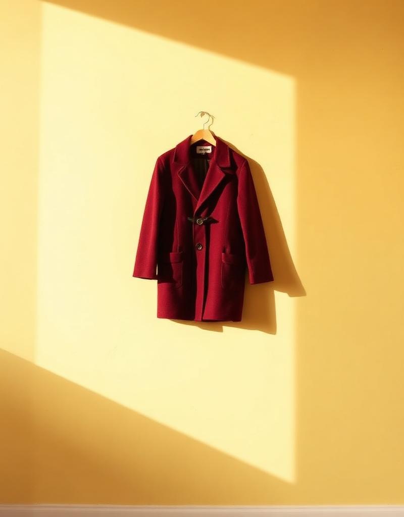 Burgundy Wool Coat